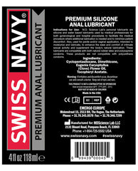 Swiss Navy Silicone Based Anal Lubricant with Clove Oil – 4 oz