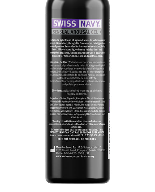 Swiss Navy Sensual Arousal Gel for Couples – Dual Stimulation Lubricant, 2 oz