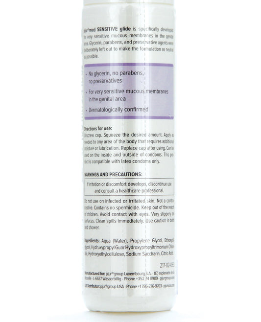 Pjur Med Sensitive Glide - Hypoallergenic Water-Based Personal Lubricant 100ml