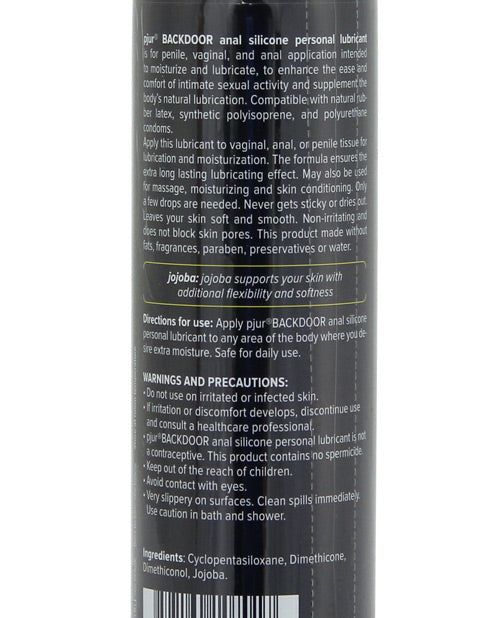 Pjur Back Door Anal Silicone Personal Lubricant with Hyaluronan - 250 ml