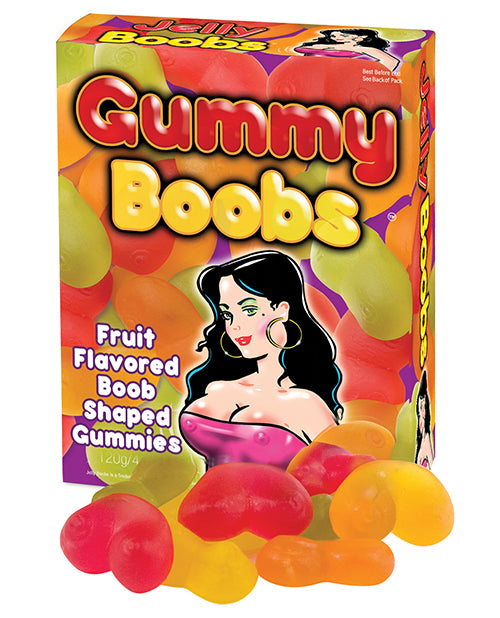 Hott Products Bachelorette & Party Supplies Gummy Boobs Candy Funny Novelty Chewy Fruit Flavors for Adult Party Entertainment
