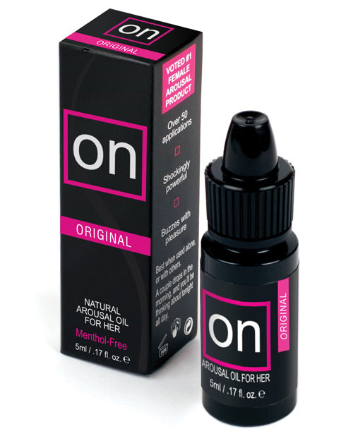 On Arousal Oil Sexual Enhancer Natural Formula Menthol-Free for Increased Sensitivity and Intimacy
