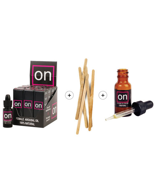 On Sexual Enhancers Natural Arousal Oil Menthol-Free Refill Kit for Women's Intimate Wellness