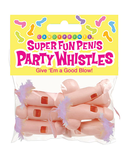 Candy Prints Bachelorette Party Whistles Penis Shape Hot Pink Lanyard for Fun Party Games and Celebrations