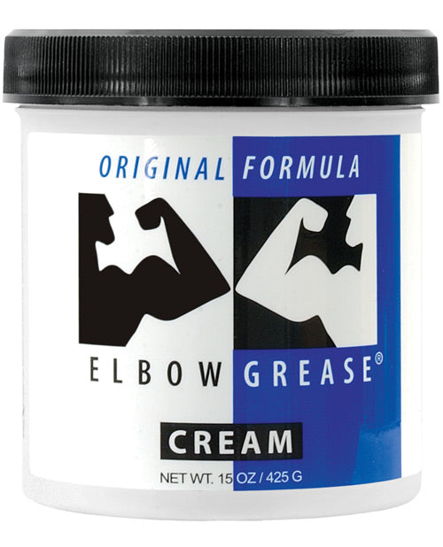 Elbow Grease Lubricant Cream Original Formula 15 oz Jar for Multipurpose Intimate Use
