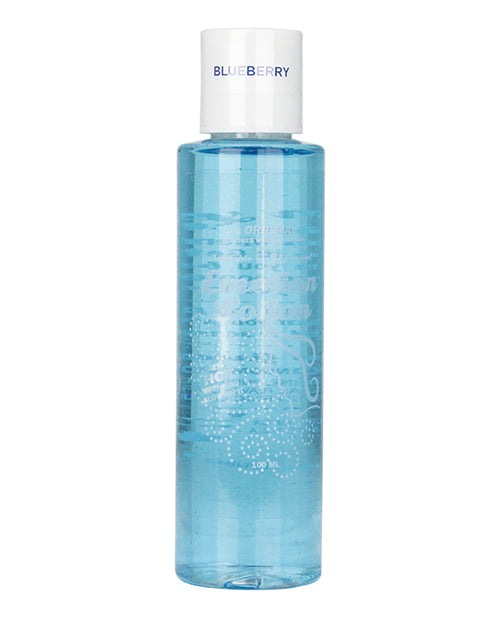 Emotion Lotion Massage Oil Blueberry Flavor Warming Sensation Water-Based for Sensual Massage