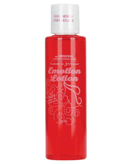 Emotion Lotion Massage Lotion Raspberry Cheesecake Flavor Warming Edible Water-Based for Sensual Massage