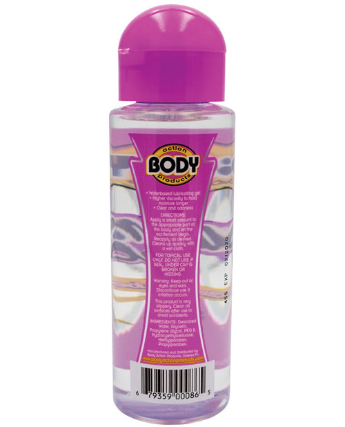 Body Action Supreme Water Based Gel Lubricant – 4.8 oz, Waterless, Long-Lasting