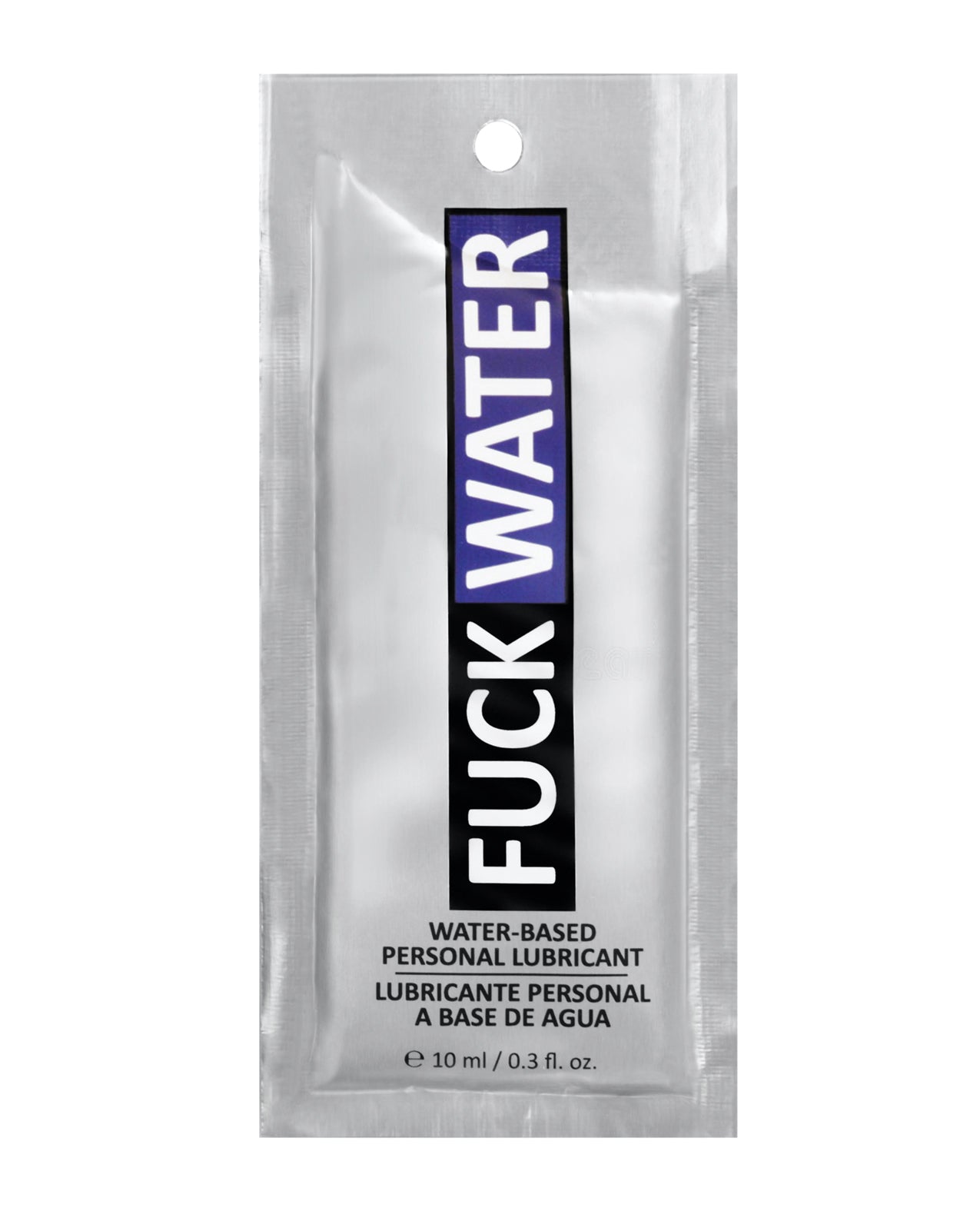 Fuck Water Lubricant Water-Based Foil Pack Glycerin-Free and Paraben-Free for Smooth Intimate Comfort