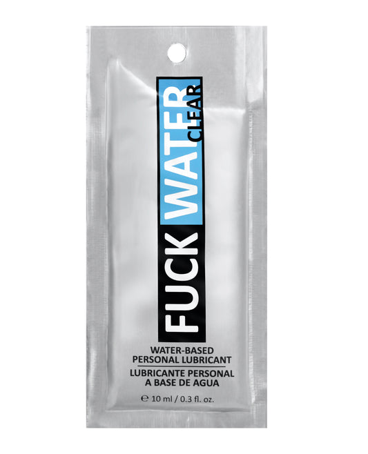 Fuck Water Lubricant Water-Based Paraben Formula Discreet Travel Packet for Comfortable Intimacy