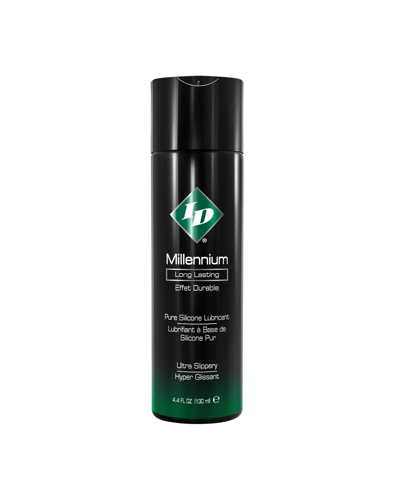 ID Millennium Silicone Lubricant long-lasting waterproof formula safe for use with latex for intimate comfort and massage