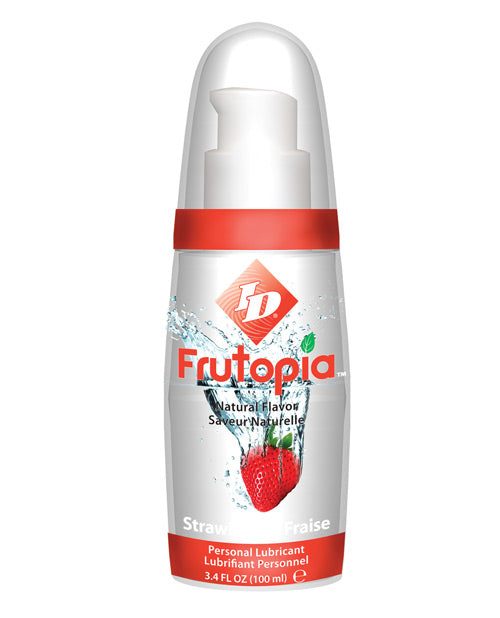 ID Frutopia Lubricant Water-Based Natural Strawberry Flavor Vegan Formula for Pleasure