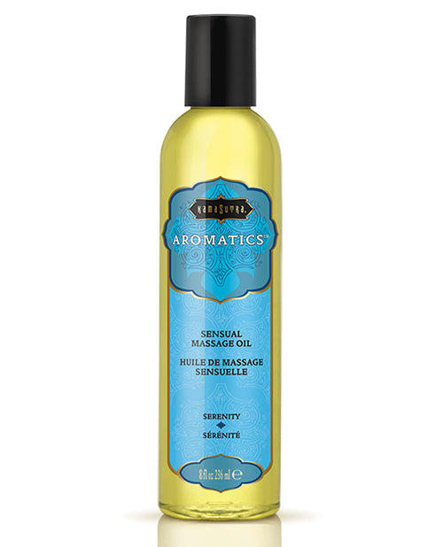 Kama Sutra Massage Oil with calming essential oils and Vitamin E for relaxing stress relief massage