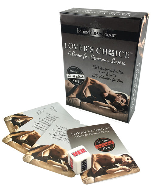 Behind Closed Doors Couples Game with Him and Her Cards and Die for Romantic Connection and Customizable Intimacy