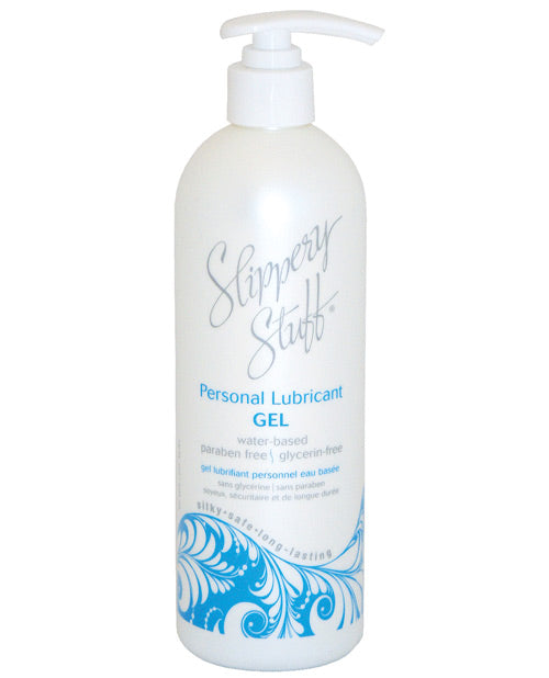 Slippery Stuff Lubricant Gel Paraben-Free Water-Based 16 oz for Comfortable Long-Lasting Intimacy