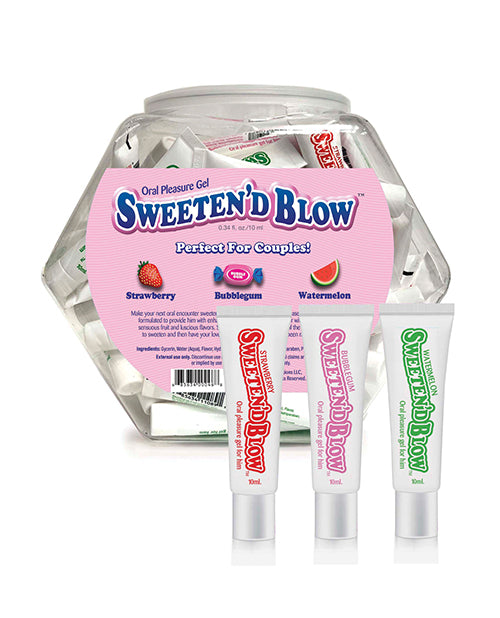 Little Genie Flavored Oral Lubricant Tubes Strawberry Watermelon Bubblegum for Enhanced Oral Pleasure