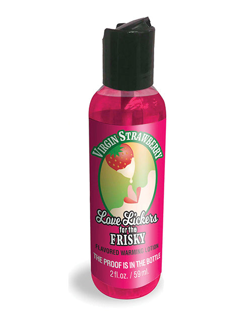 Little Genie Edible Warming Oil Strawberry Flavor Non-Sticky Formula for Couples Sensual Massage