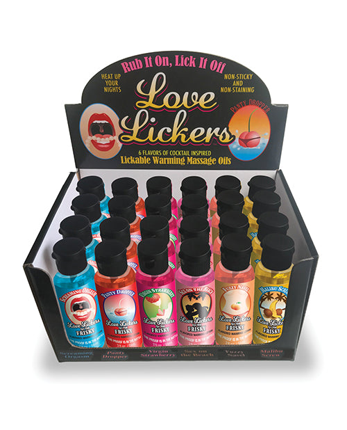 Little Genie Edible Warming Oils Assorted Flavors Non-Sticky Formula for Sensual Massage and Intimate Play