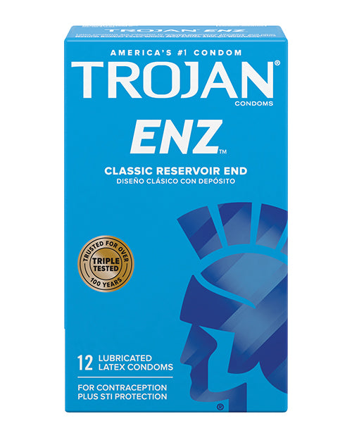 Trojan Condoms Classic Blue Lubricated Premium Latex for Reliable Protection and Comfort