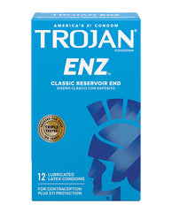 Trojan Condoms Classic Blue Lubricated Premium Latex for Reliable Protection and Comfort