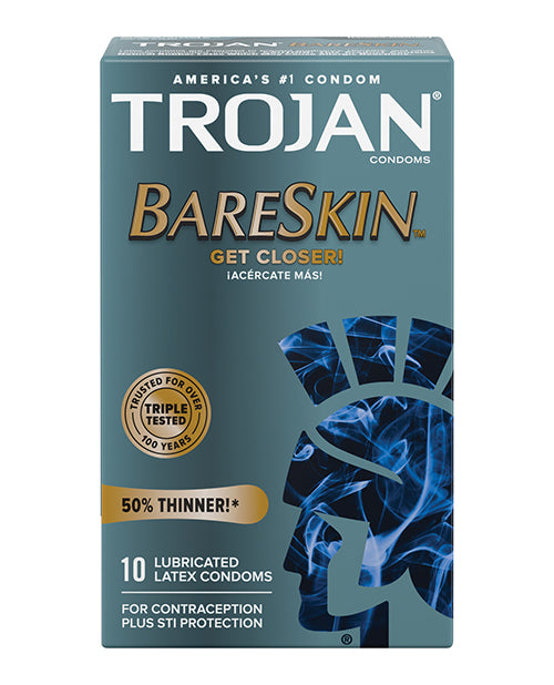 Trojan Condoms Ultra-Thin Latex Premium Lubricated Design for Enhanced Sensitivity and Pleasure