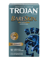 Trojan Condoms Ultra-Thin Latex Premium Lubricated Design for Enhanced Sensitivity and Pleasure