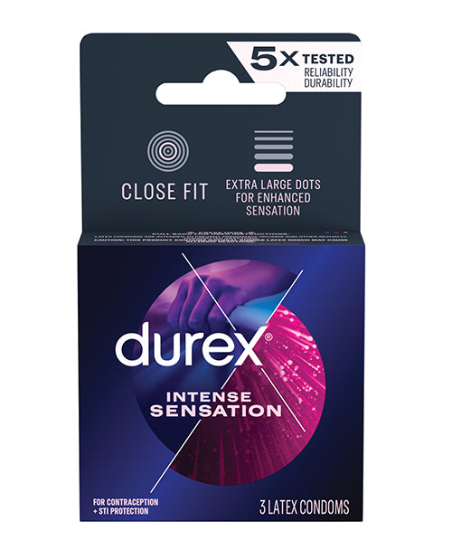 Durex Condoms Studded Texture Raised Studs for Enhanced Sensation and Safe Intimacy