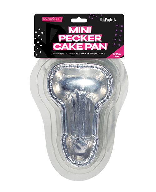 Bachelorette Party Cake Pan Disposable Aluminum Penis Shape Pack of Six for Fun Party Baking