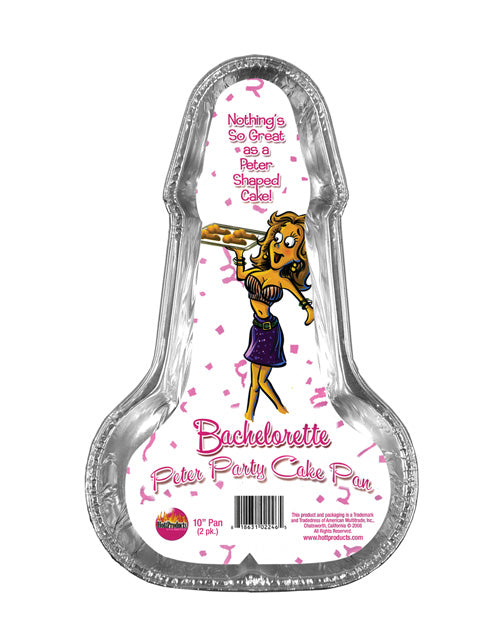 Bachelorette Party Penis-Shaped Cake Pan Two-Pack Medium Size for Fun Bachelorette Celebrations