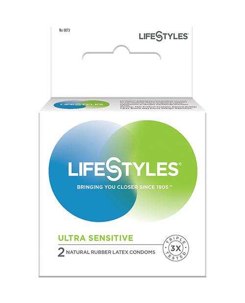 Lifestyles Condoms Ultra Thin Latex Flared Shape Lubricated for Enhanced Sensation and Intimate Safety