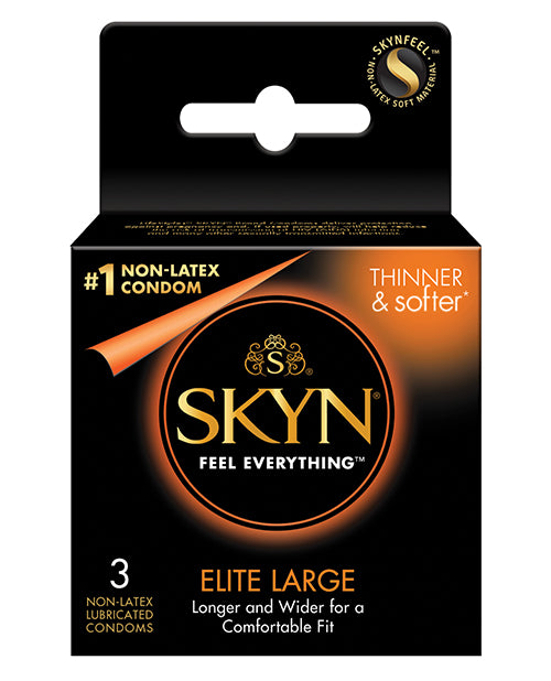 Lifestyles SKYN Elite Large Condoms Ultra-Thin Polyisoprene Non-Latex for Sensitive Intimate Protection