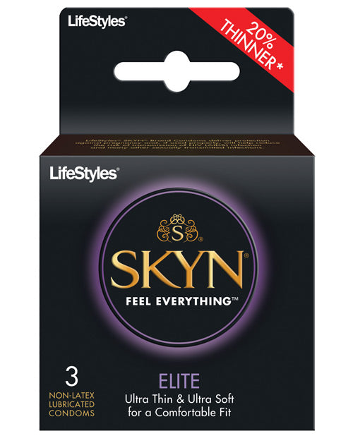 Lifestyles Condoms SKYN Elite Ultra Thin Polyisoprene Lubricated for Sensitive Non-Latex Protection