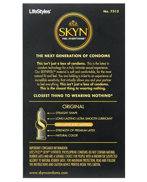 Lifestyles SKYN Original Polyisoprene Non-Latex Condoms - Box of 12