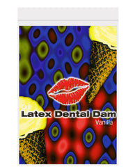 Latex Dental Dam Vanilla Flavored Oral Sex Barrier for Enhanced Safety and Taste