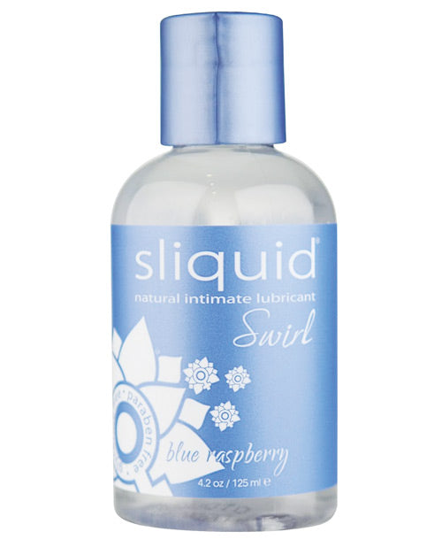 Sliquid Lubricant Water-Based Blue Raspberry Flavor Glycerin-Free Vegan for Sensitive Skin and Enhanced Comfort