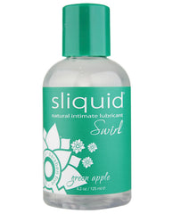 Sliquid Lubricant Green Apple Water-Based Glycerin-Free Vegan-Friendly for Enhanced Intimacy and Oral Pleasure