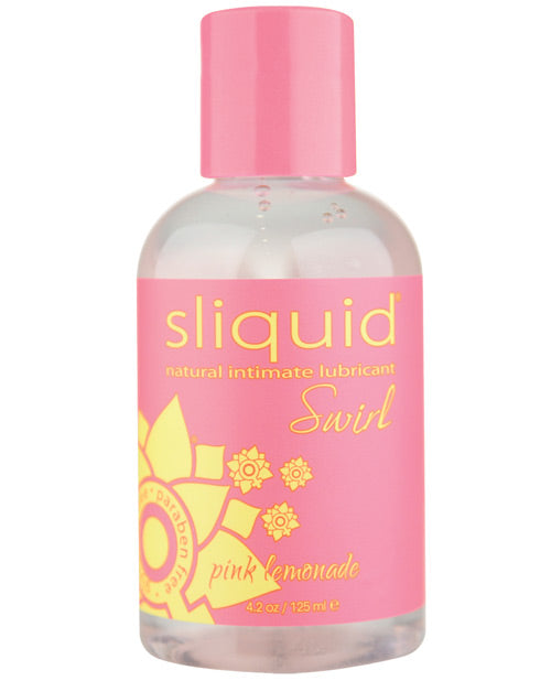 Sliquid Lubricant Pink Lemonade Flavor Water-Based Vegan Formula for Comfortable Intimate Use