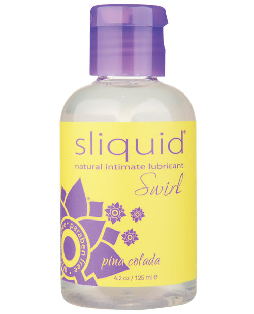 Sliquid Lubricant Water-Based Pina Colada Flavor Vegan-Friendly for Sensitive Intimate Use