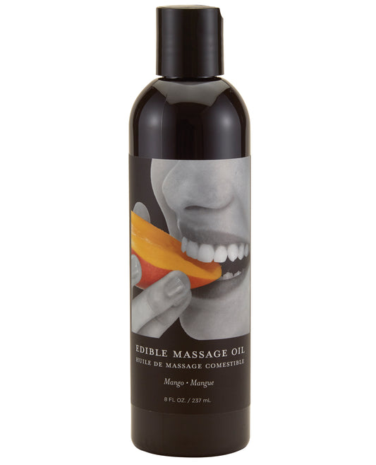 Earthly Body Massage Oil Mango Flavor Natural Ingredients Edible Formula for Couples Massage