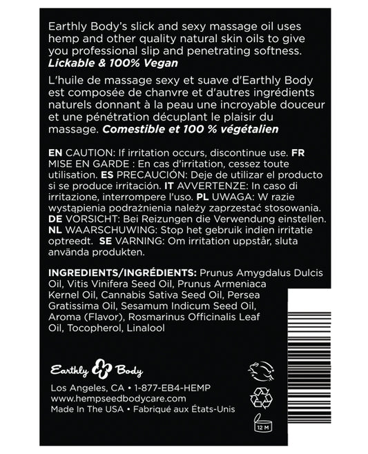 Banana Flavored Edible Massage Oil with Natural Skin-Nourishing Oils – 8 oz