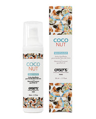 Exsens Massage Gel Coconut Flavor Warming Vegan Formula with Non-Staining Benefit for Foreplay and Oral Pleasure