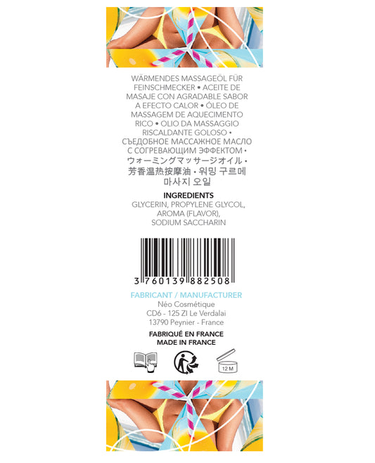 EXSENS of Paris Warming Massage Oil with Tropical Sex on the Beach Scent - 50ml