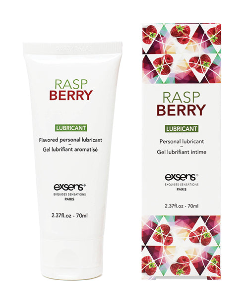 Exsens Lubricant Flavored Water-Based Vegan Formula Raspberry for Enhanced Intimate Comfort