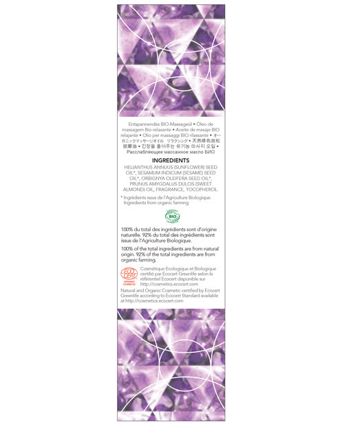 Amethyst Sweet Almond Crystal Massage Oil with Real Amethyst Stones