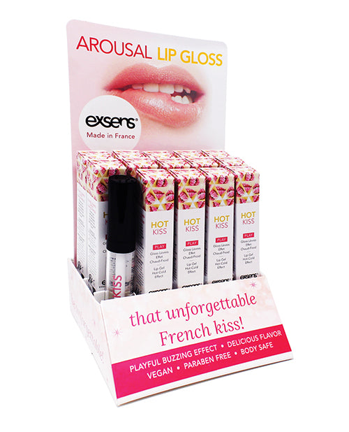 Exsens Lip Gloss Strawberry Warming Cooling Effect with Tester for Sensual Lip and Body Application
