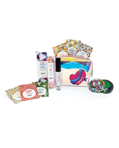 Exsens Escape Pleasure Set with Vegan Lubricant, Flavored Massage Oils, and Travel Bag for Romantic Getaways
