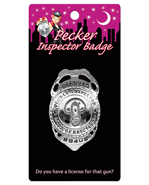 Kheper Games Metal Badge Official Pecker Inspector Durable Novelty for Bachelorette Parties