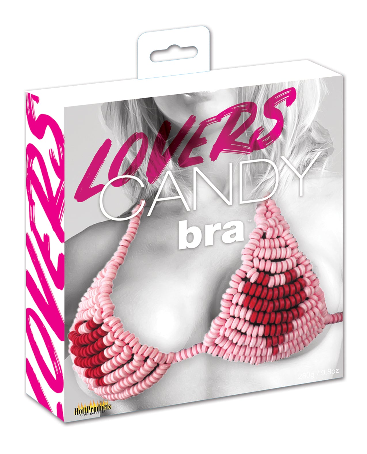 Hott Products Body Toppings Edible Multi-Colored Candy Heart Bra for Romantic Gifting and Play
