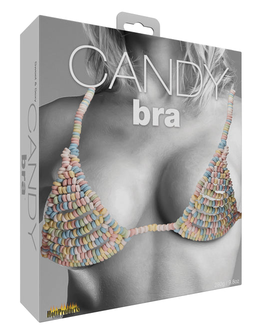 Hott Products Candy Bra with Edible Candy Beads and Elastic Fit for Playful Couples' Intimacy
