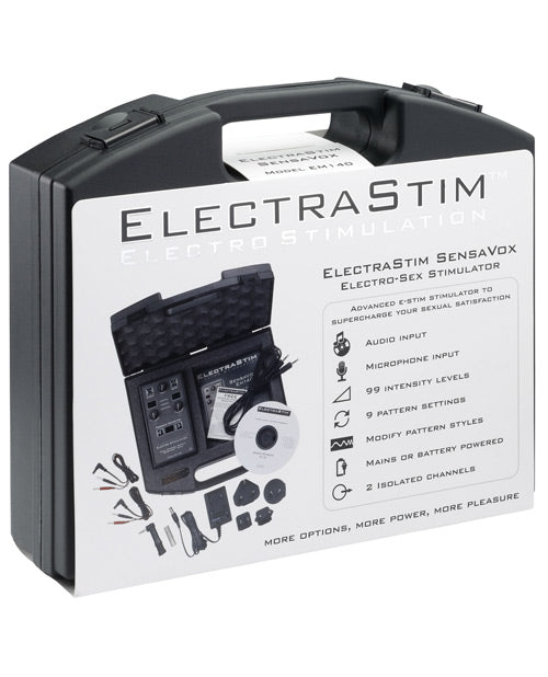ElectraStim Stimulator Dual Channel Digital Power Control Audio Input for Advanced Electro Stimulation
